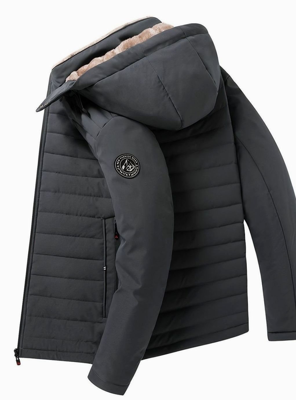Women's Fleece-Lined Hooded Quilted Puffer Jacket