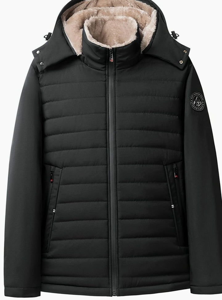 Women's Fleece-Lined Hooded Quilted Puffer Jacket