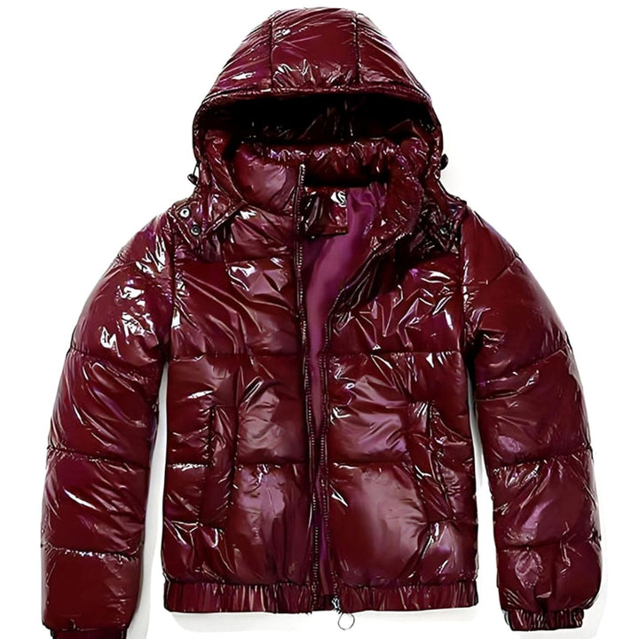 Women's High-Gloss Hooded Down Puffer Jacket