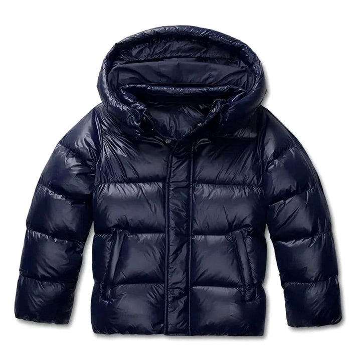 Women's Hooded Glossy Quilted Puffer Jacket