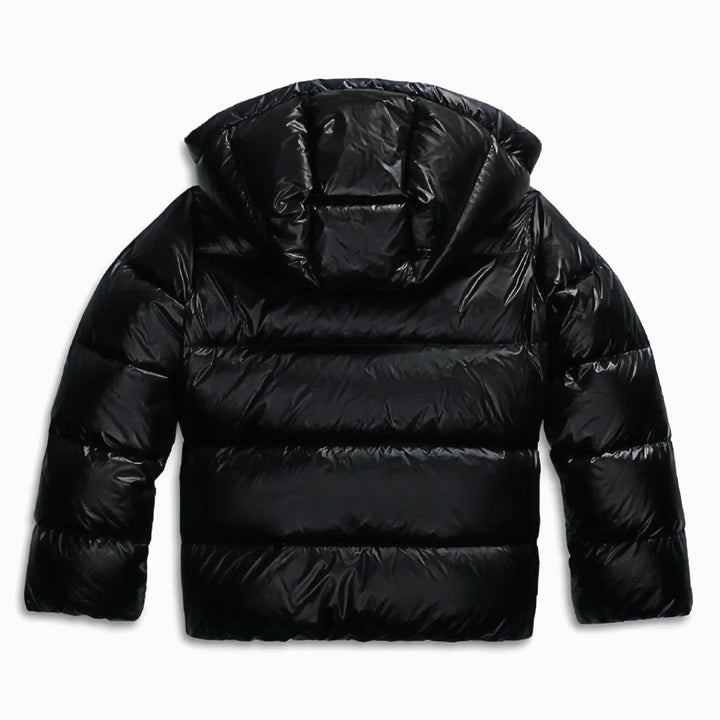 Women's Hooded Glossy Quilted Puffer Jacket