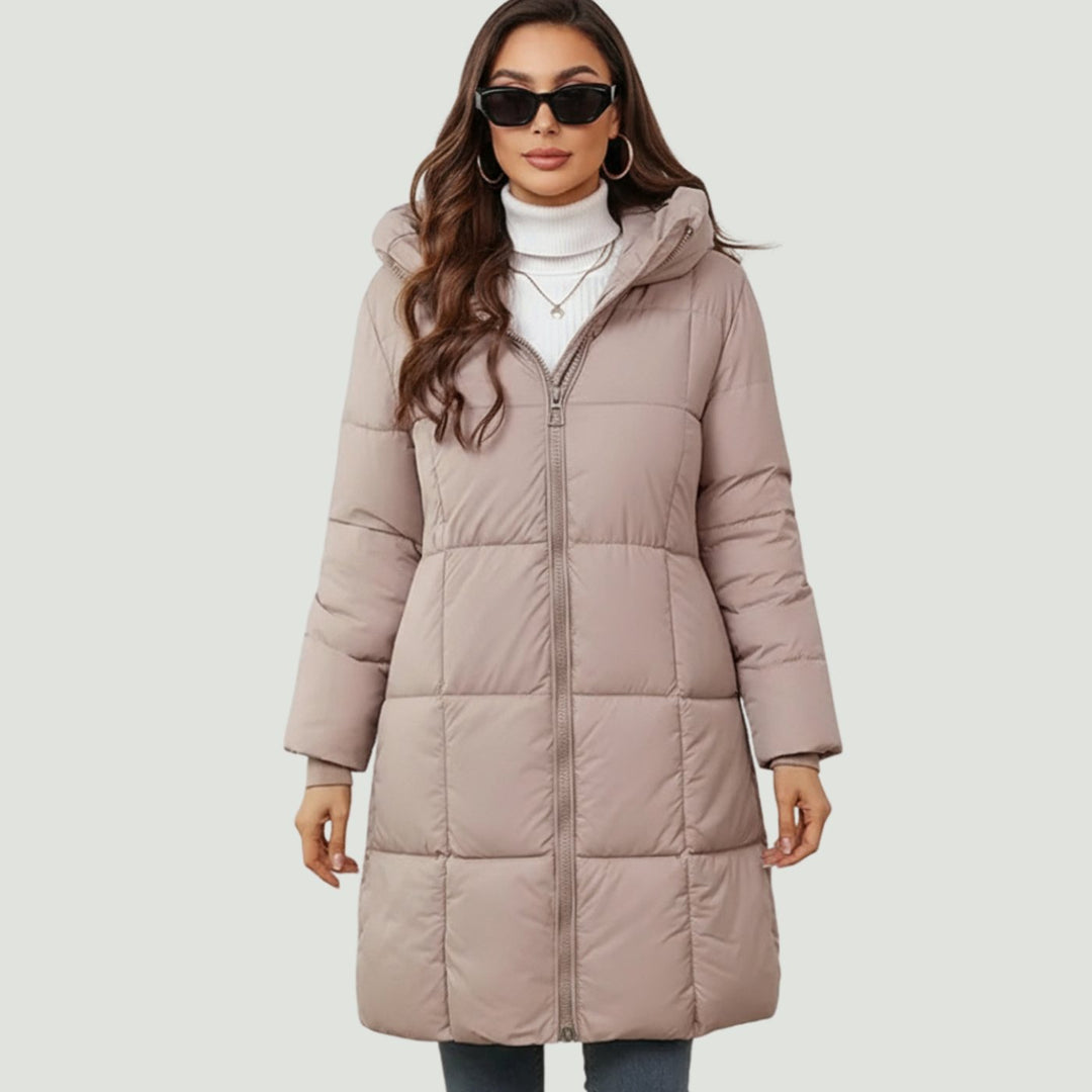 Women's Hooded Longline Insulated Puffer Jacket