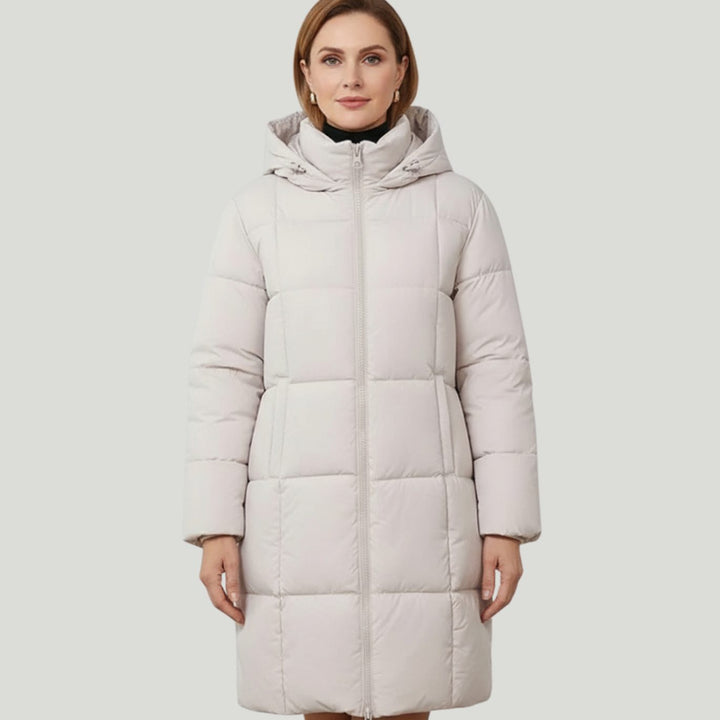 Women's Hooded Longline Insulated Puffer Jacket