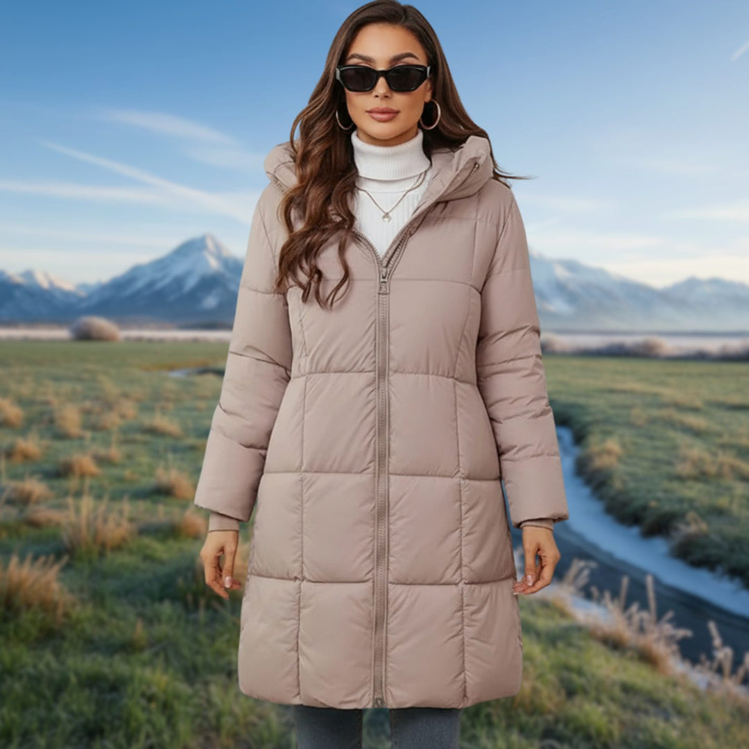 Women's Hooded Longline Insulated Puffer Jacket