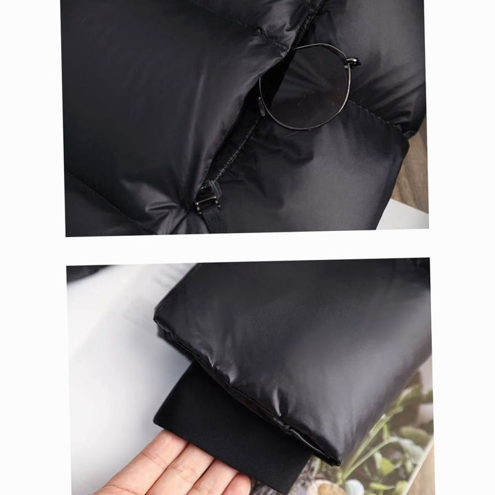 Women's Longline Quilted Hooded Puffer Jacket