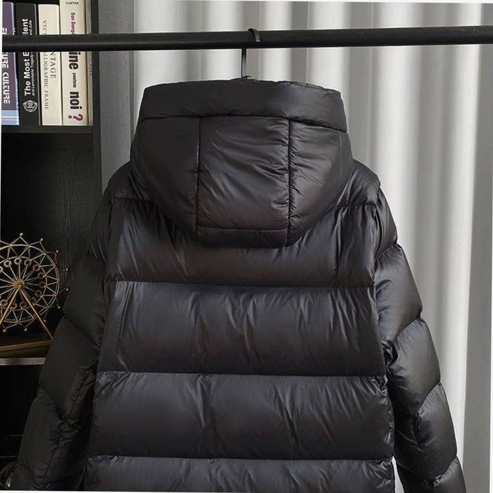 Women's Longline Quilted Hooded Puffer Jacket