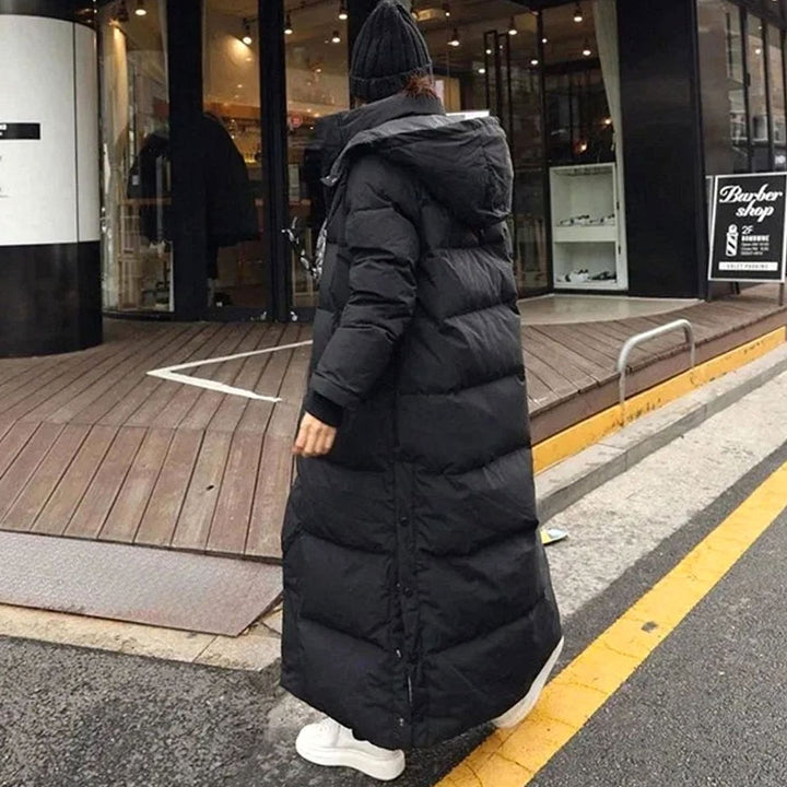 Women's Maxi Long Puffer Coat Removable Hooded Winter Jacket