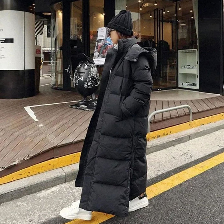Women's Maxi Long Puffer Coat Removable Hooded Winter Jacket