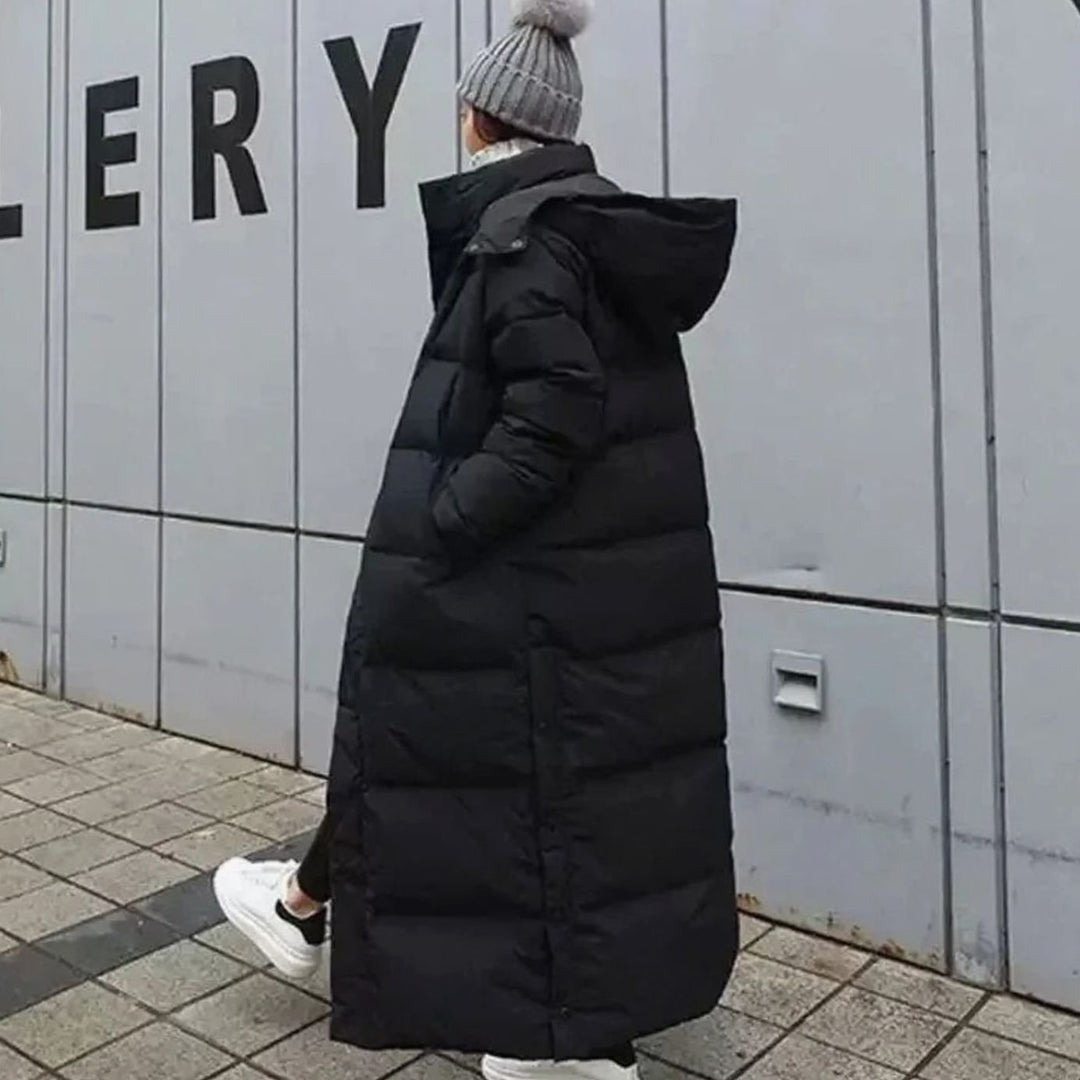 Women's Maxi Long Puffer Coat Removable Hooded Winter Jacket
