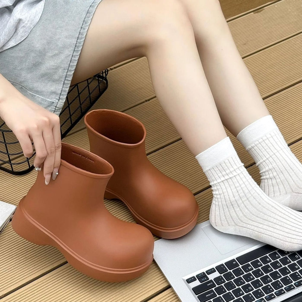 Women's Minimalist EVA Waterproof Ankle Rain Boots