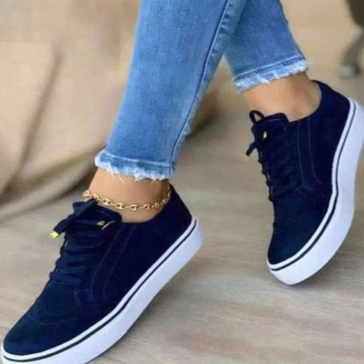 Women's Orthopedic Brogue Lace-Up Platform Sneakers