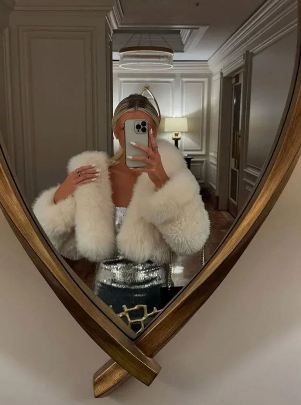 Women's Oversized Faux Fur Hooded Casual Coat