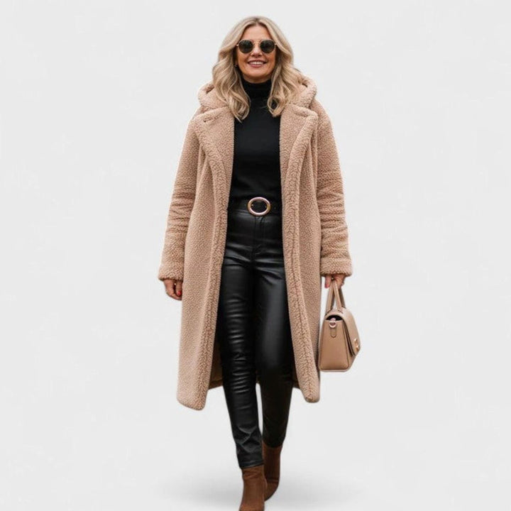 Women's Oversized Teddy Faux Fur Long Elegant Winter Coat