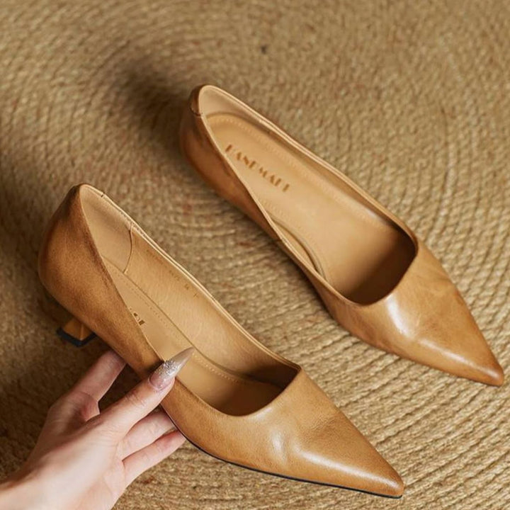 Women's Pointed-Toe Block-Heel Classic Pumps