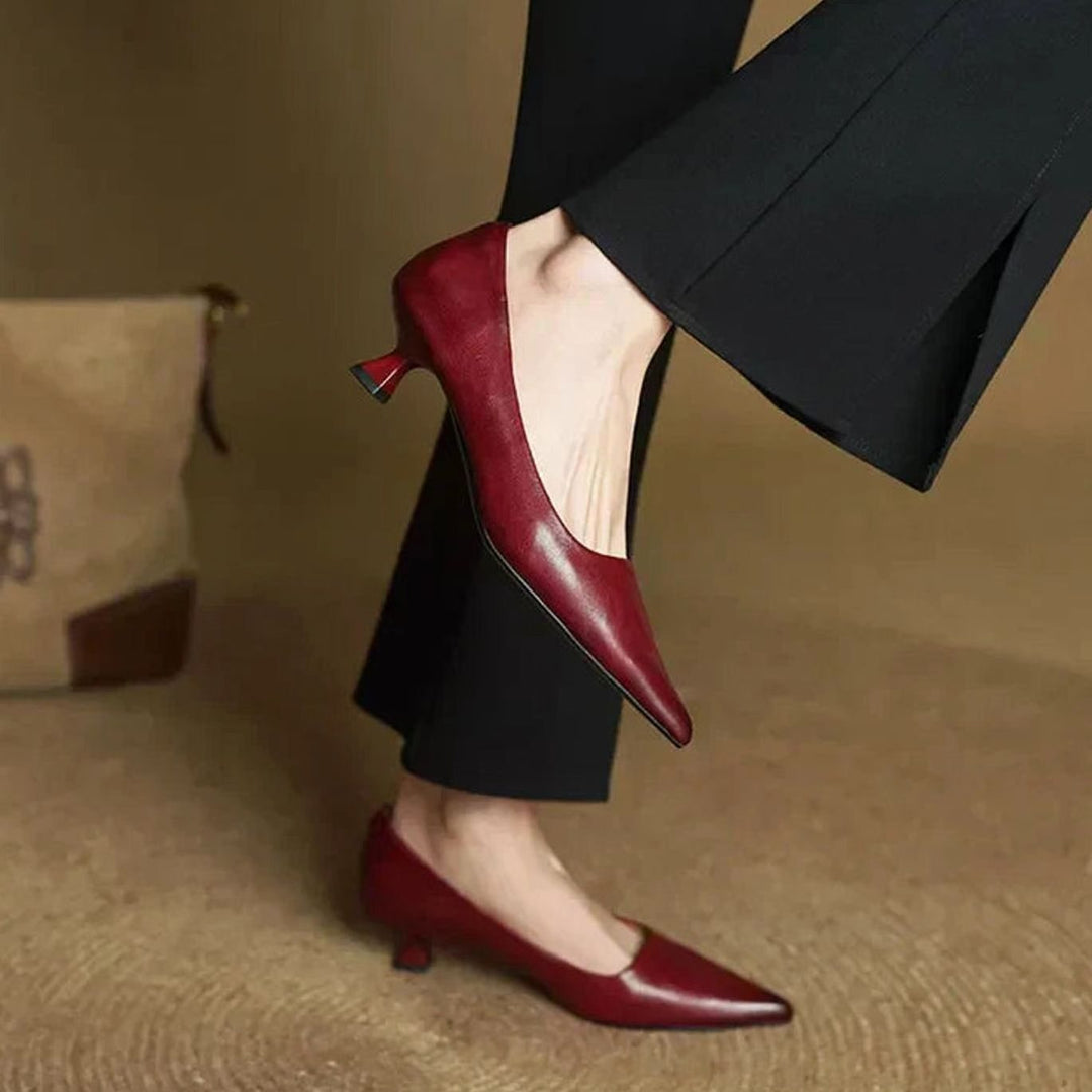 Women's Pointed-Toe Block-Heel Classic Pumps