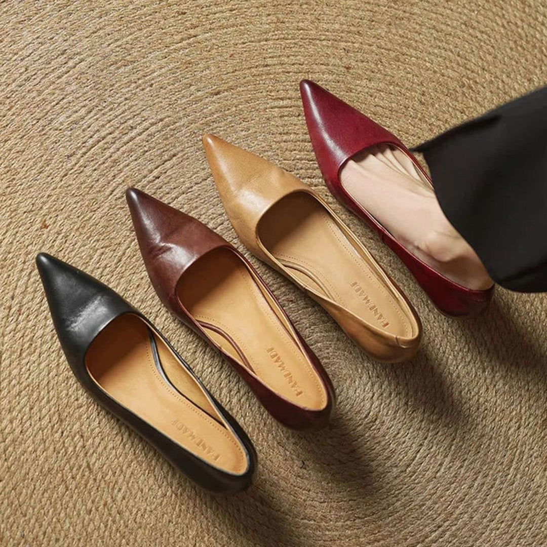 Women's Pointed-Toe Block-Heel Classic Pumps