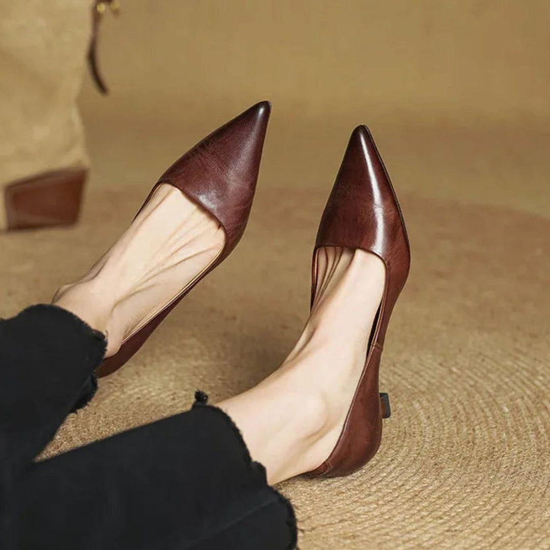 Women's Pointed-Toe Block-Heel Classic Pumps
