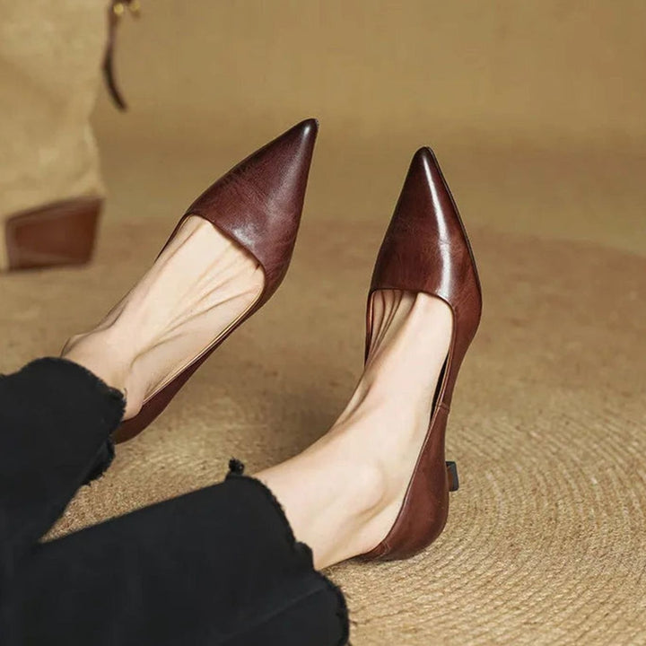 Women's Pointed-Toe Block-Heel Classic Pumps