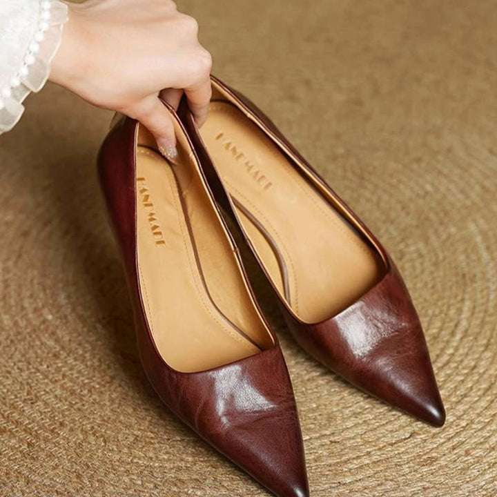 Women's Pointed-Toe Block-Heel Classic Pumps