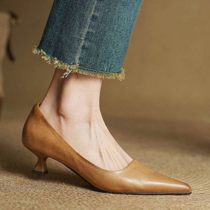Women's Pointed-Toe Block-Heel Classic Pumps