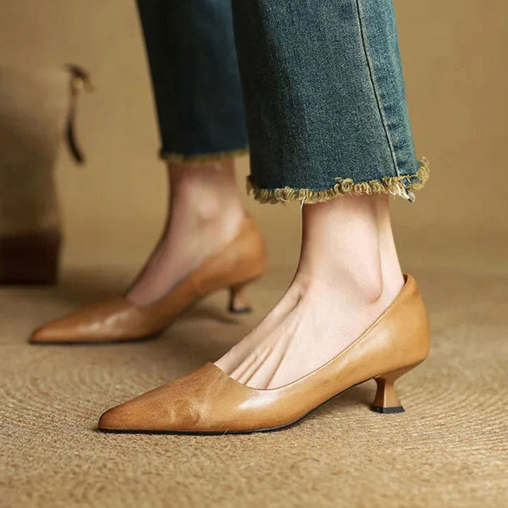 Women's Pointed-Toe Block-Heel Classic Pumps