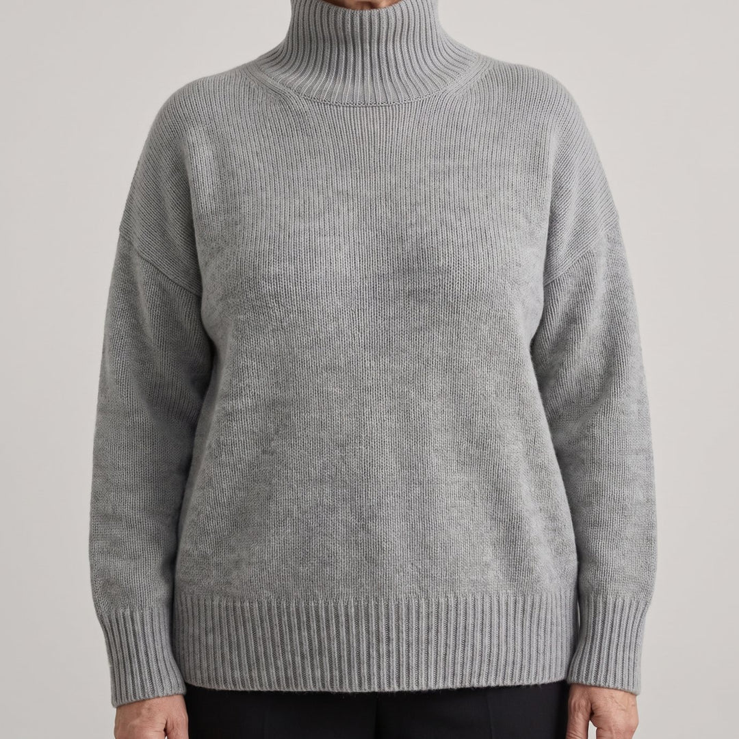 Women's Pure Cashmere Turtleneck Relaxed-Fit Sweater