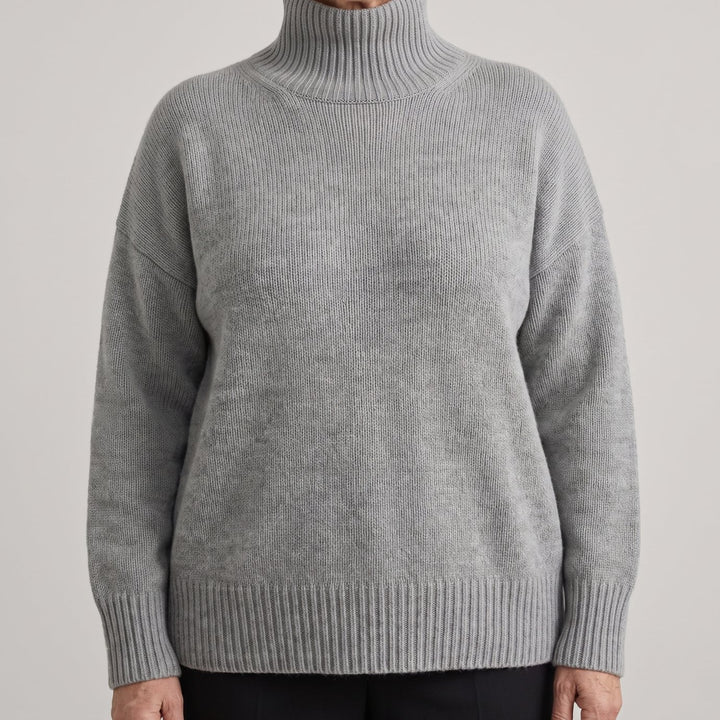 Women's Pure Cashmere Turtleneck Relaxed-Fit Sweater
