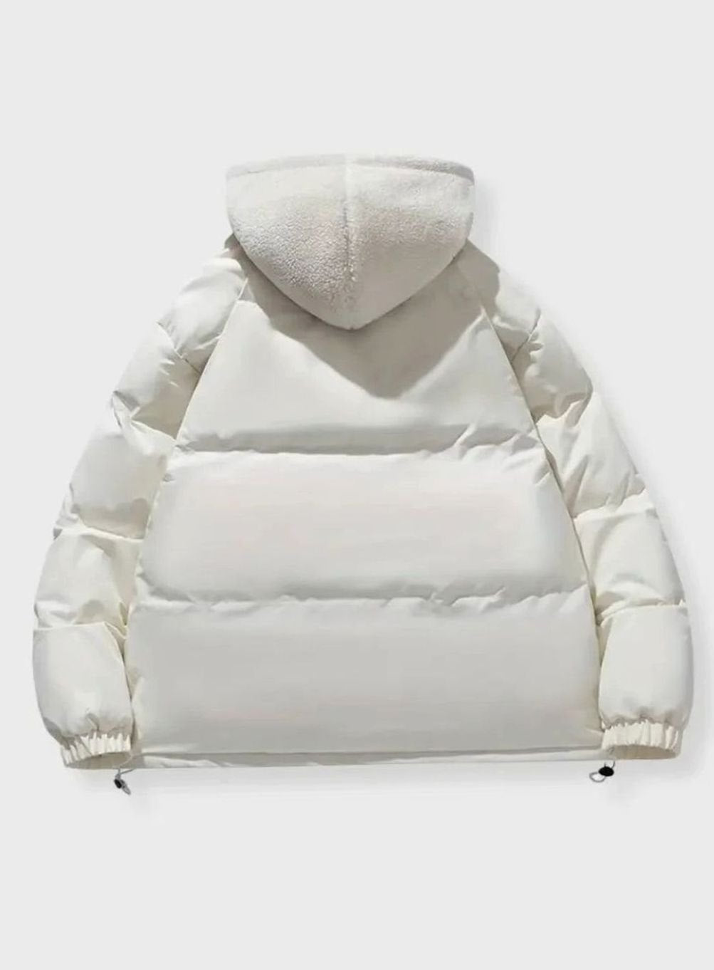 Women's Quilted Puffer Coat Sherpa-Lined Hooded Winter Jacket