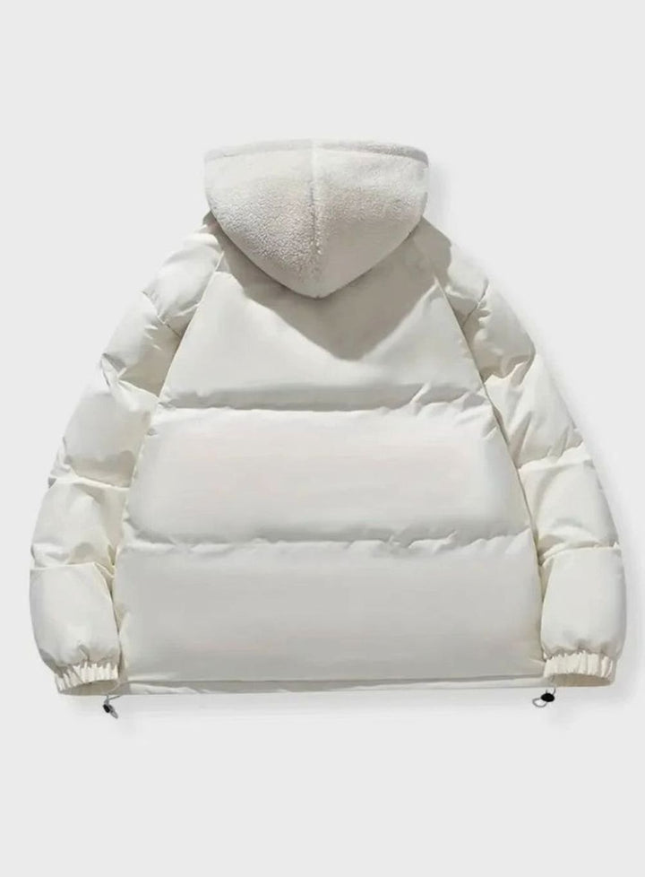 Women's Quilted Puffer Coat Sherpa-Lined Hooded Winter Jacket