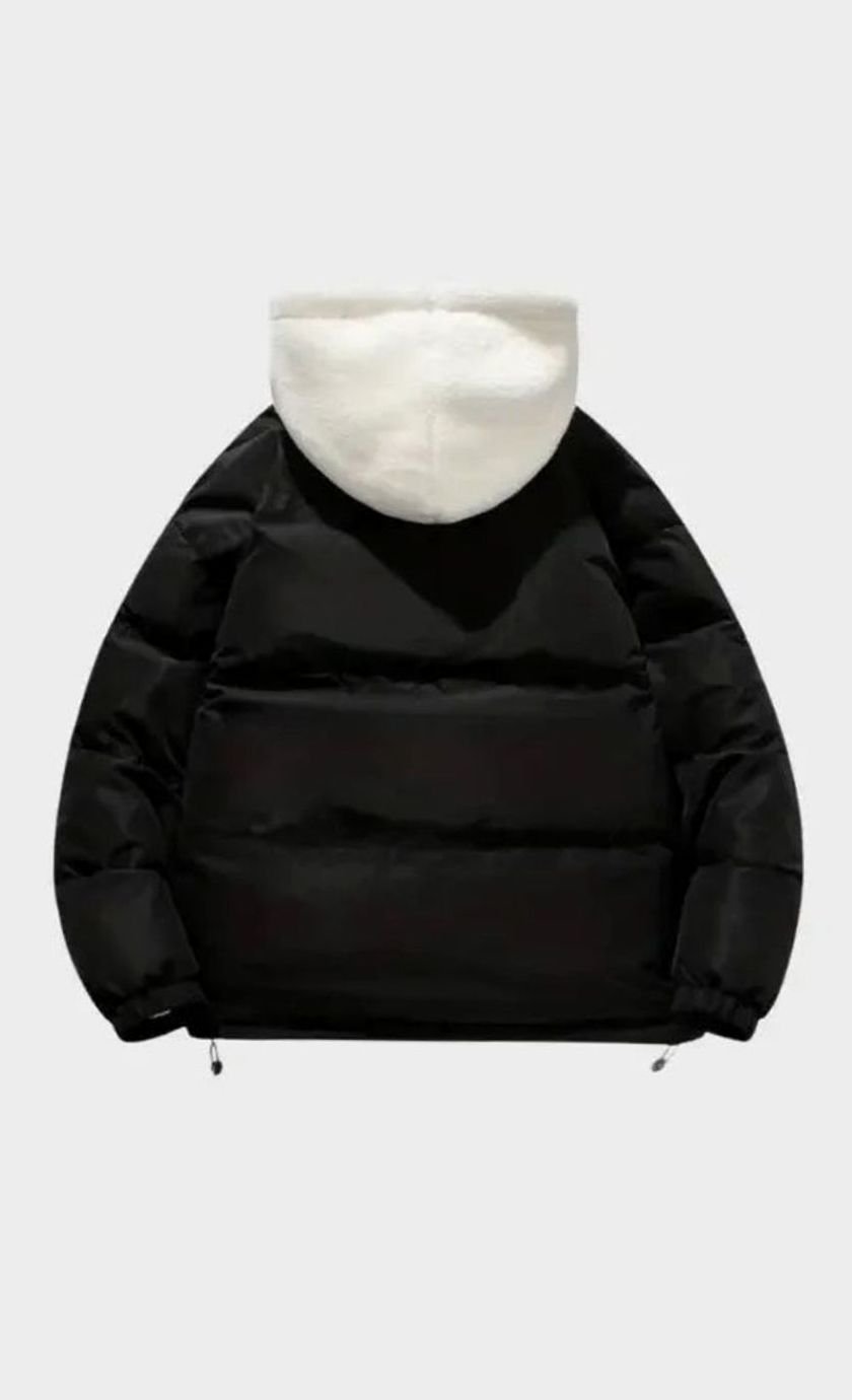 Women's Quilted Puffer Coat Sherpa-Lined Hooded Winter Jacket