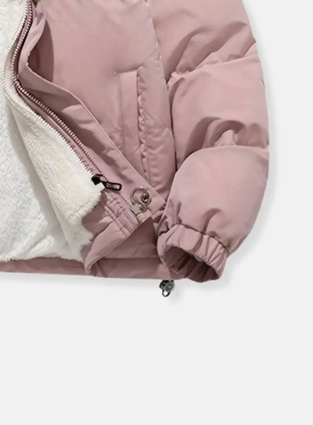 Women's Quilted Puffer Coat Sherpa-Lined Hooded Winter Jacket