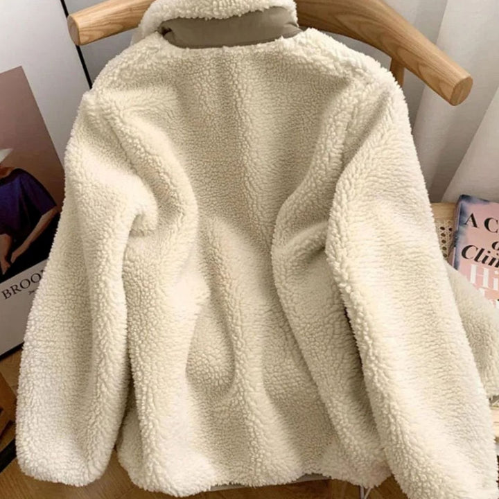 Women's Relaxed-Fit Full Zip-Up Sherpa Fleece Jacket
