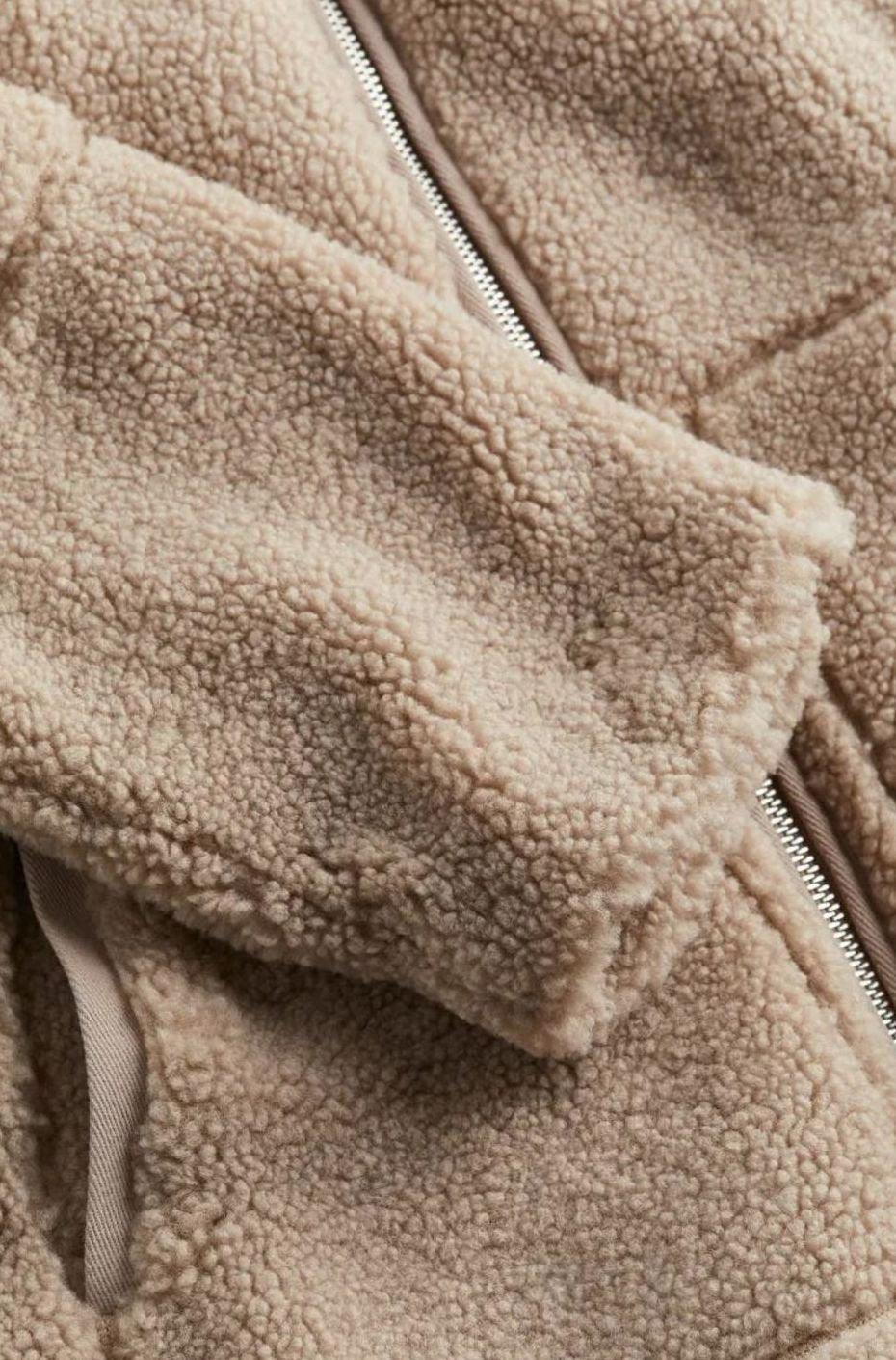 Women's Relaxed-Fit High-Neck Sherpa Zip-Up Jacket