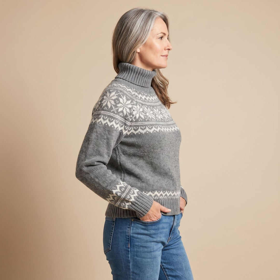 Women's Scandinavian Turtleneck Knit Livia Sweater