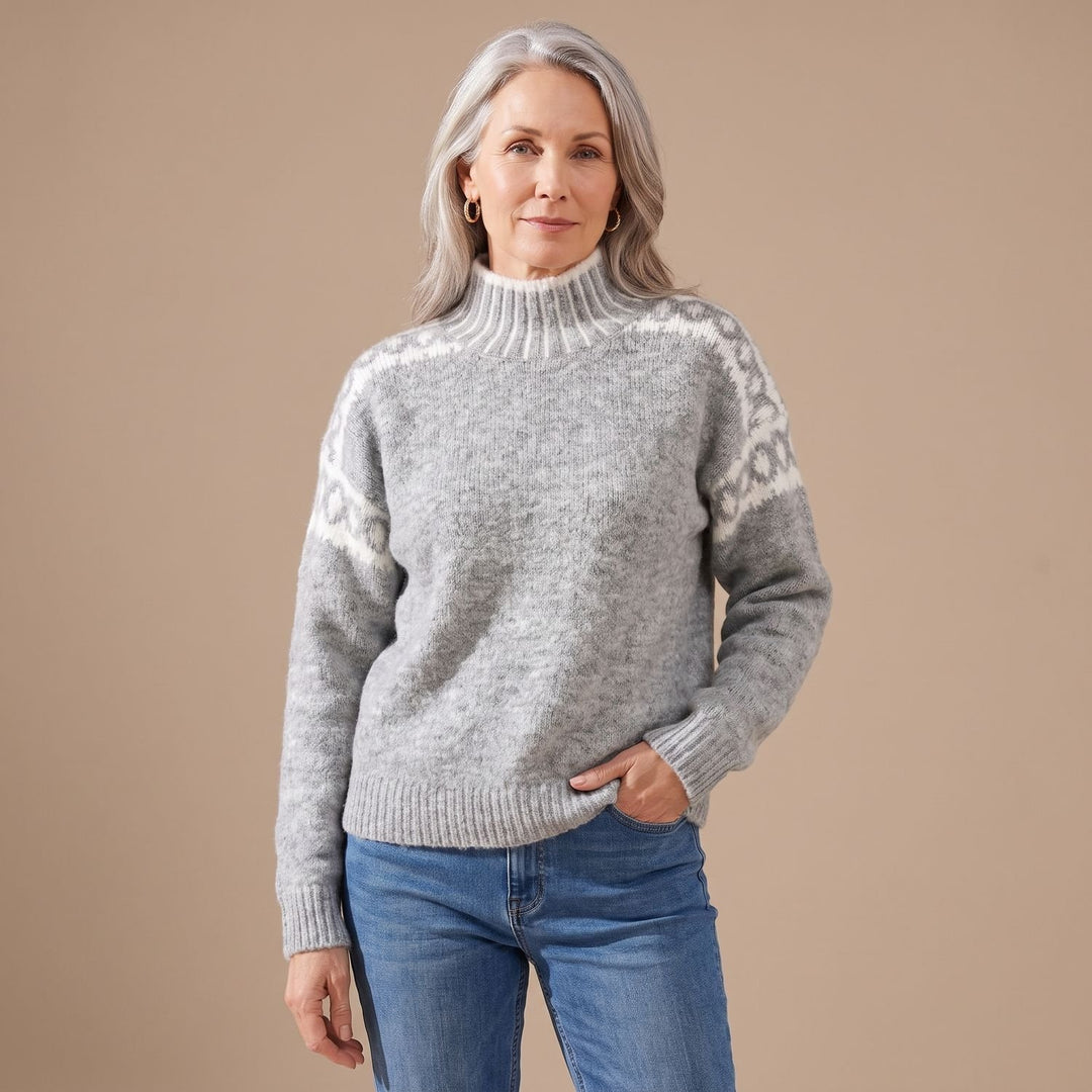 Women's Scandinavian Turtleneck Knit Livia Sweater