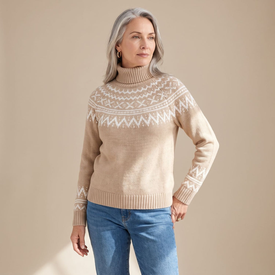 Women's Scandinavian Turtleneck Knit Livia Sweater