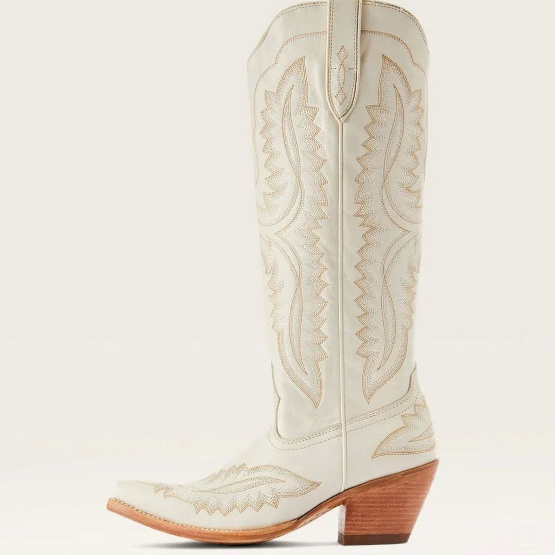 Women's Tall Embroidered Pointed-Toe Cuban Heel Cowboy Boots