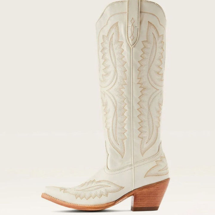 Women's Tall Embroidered Pointed-Toe Cuban Heel Cowboy Boots
