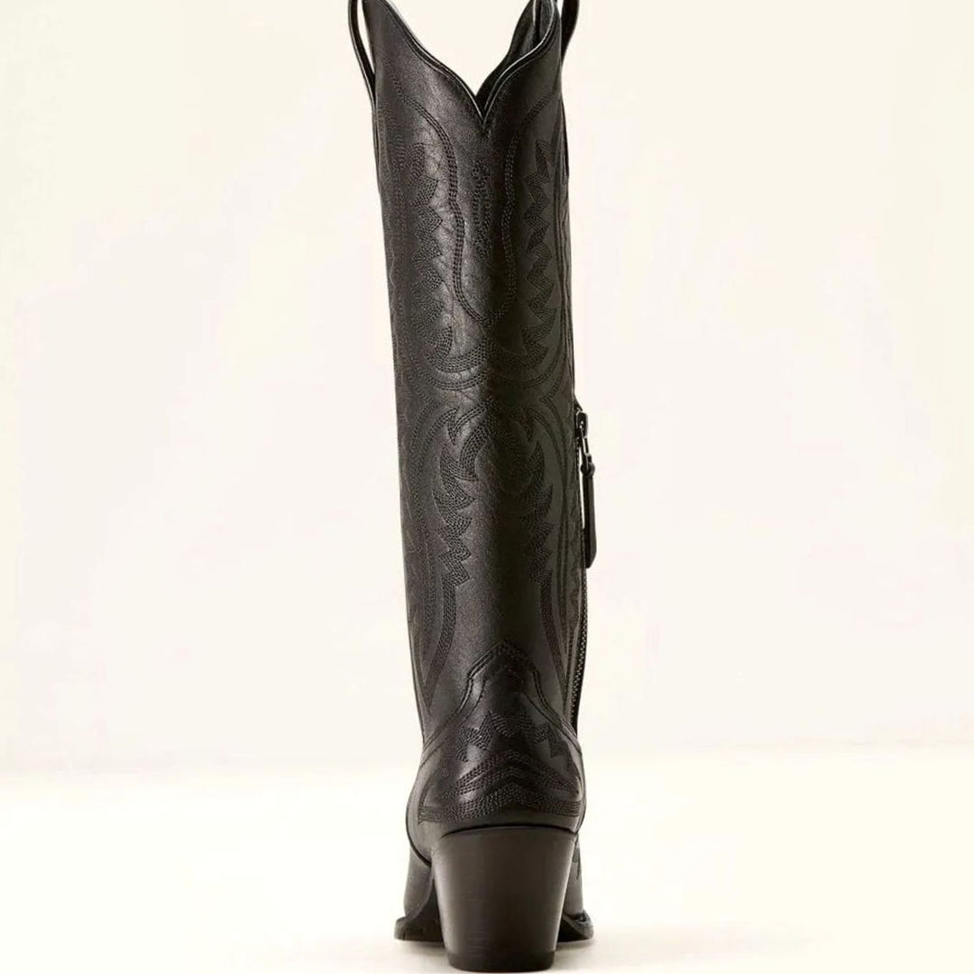 Women's Tall Embroidered Pointed-Toe Cuban Heel Cowboy Boots