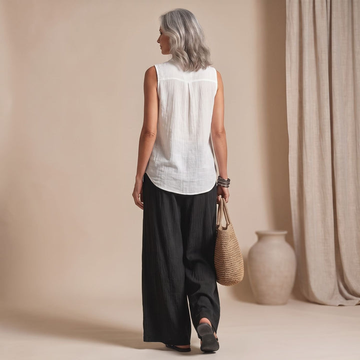 Women's Three-Piece Wide-Leg Cardigan Pants Set