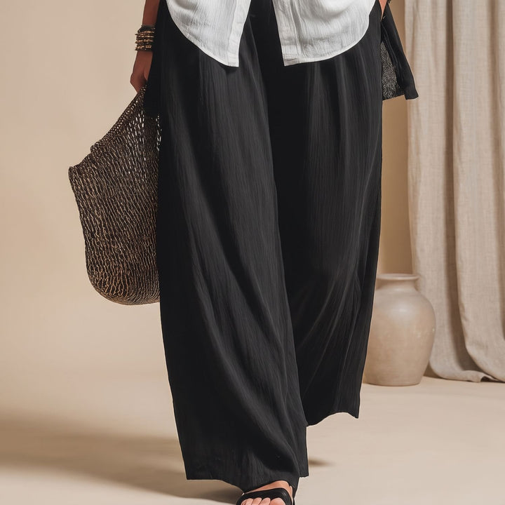 Women's Three-Piece Wide-Leg Cardigan Pants Set