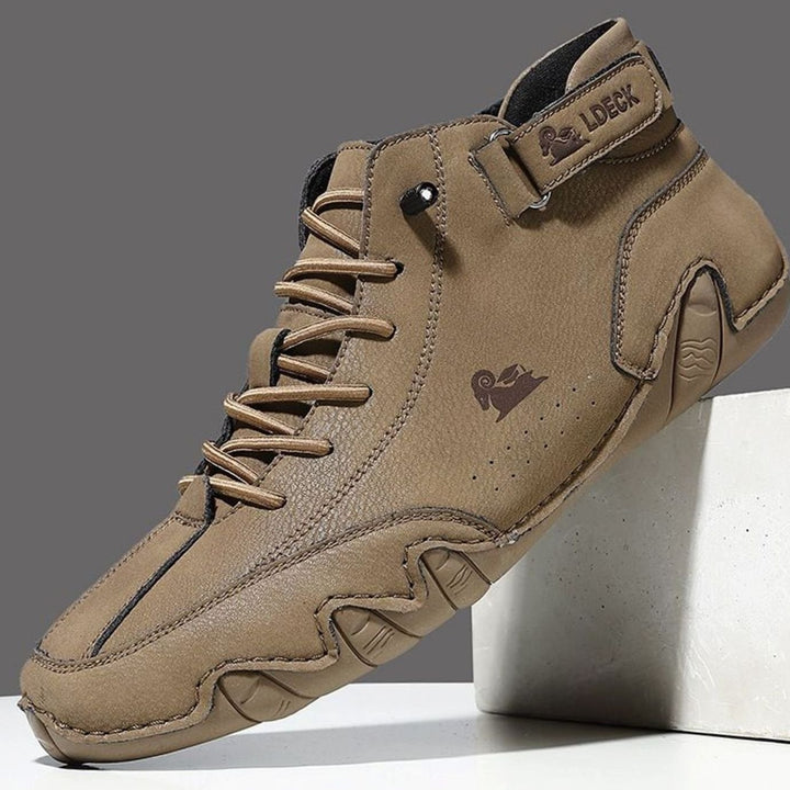 Women's Wide-Toe Barefoot High-Top Lace-Up Sneakers Antislip Sole