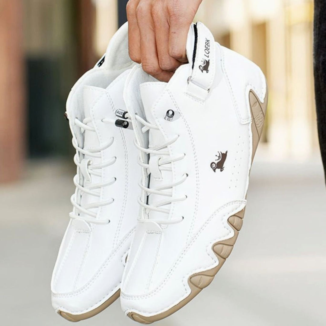 Women's Wide-Toe Barefoot High-Top Lace-Up Sneakers Antislip Sole
