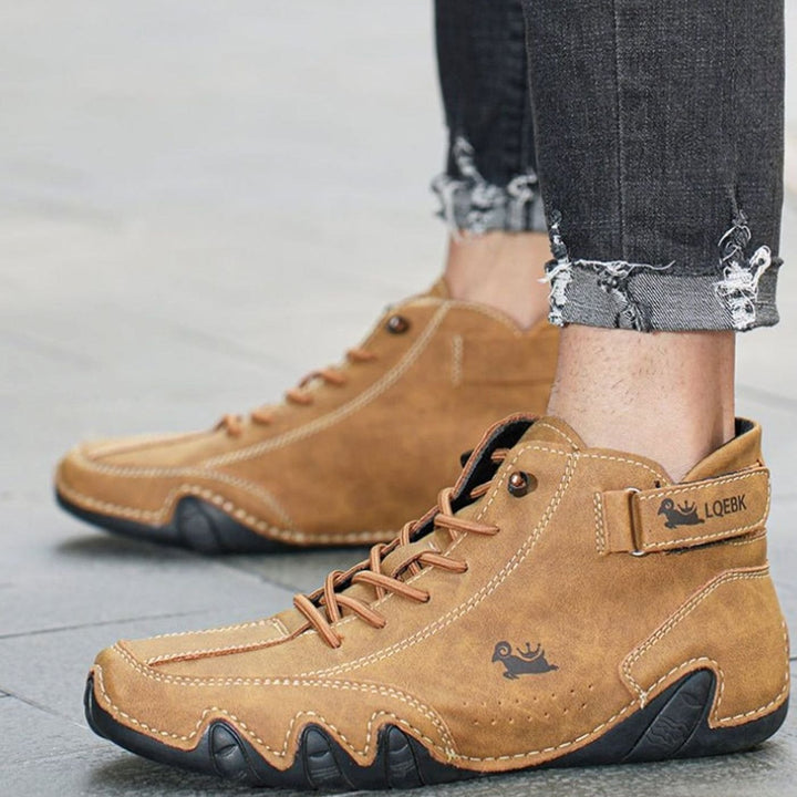 Women's Wide-Toe Barefoot High-Top Lace-Up Sneakers Antislip Sole